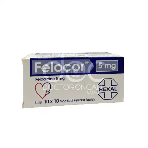 Felocor 5mg Tablet (Felodipine) 100's