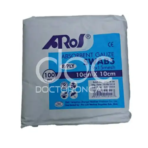 Prolife 8 Ply Absorbent Gauze Swab (10cm x 10cm) 100s