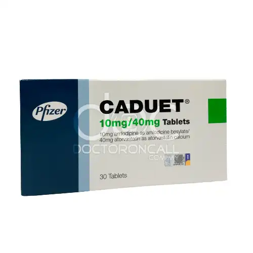 Caduet (Amlodipine + Atorvastatin) 10/40mg Tablet 30s (Box)