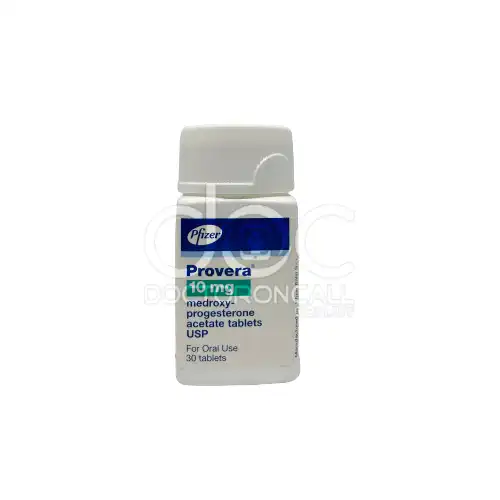 Provera (Medroxyprogesterone) 10mg Tablet 30s (Bottle)