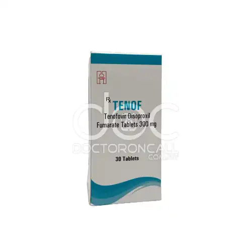 Tenof (Tenofovir Disoproxil Fumarate) 300mg Tablet 30s (Bottle)
