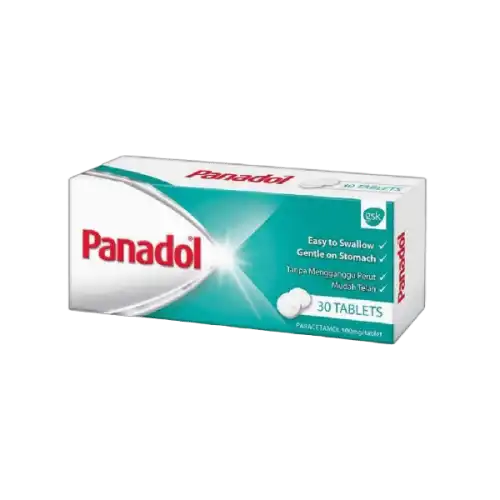 Panadol (Paracetamol/Acetaminophen) Regular Tablet 30s