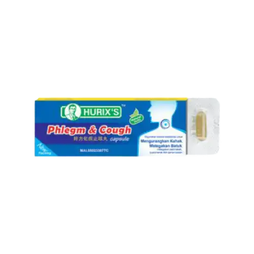 Hurixs Phlegm And Cough Capsule 6s (Strip)