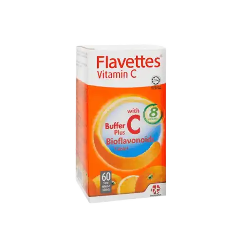 Flavettes Vitamin C Buffer C Plus Bioflavonoids Tablet 60s