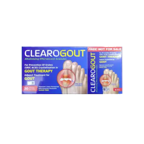 Live Well Clearogout Alkalinising Effervescent Granules Sachet 30s + 5s