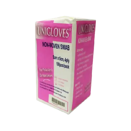 Unigloves Non-Woven Swab 5x5 100s