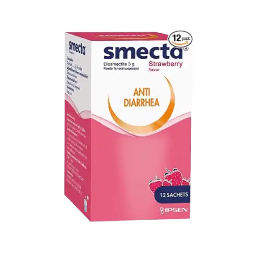 Smecta (Dioctahedral Smectite) Anti-Diarrheal (Strawberry) Sachet 12s