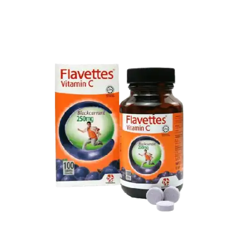 Flavettes Vitamin C 250mg Tablet 60s Orange