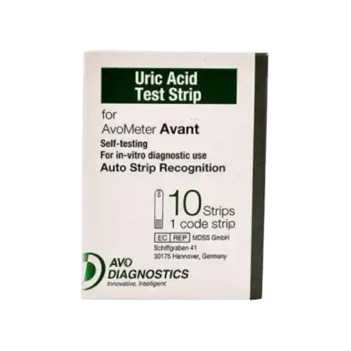 Avometer Avant Uric Acid Test Strip 10s