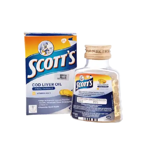 Scott's Pure Cod Liver Oil Capsule 100s x2