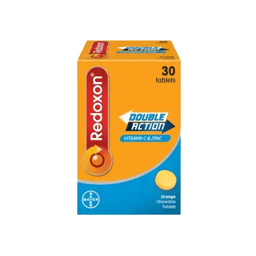Redoxon Double Action Chewable C 500mg (Orange) Tablet 30s