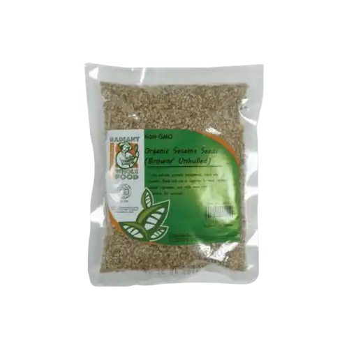 Radiant Organic Brown Sesame Unhulled 200g