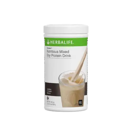 Herbalife Protein Shake Formula 1 Nutritous Mixed Soy Protein 550g Cappucino