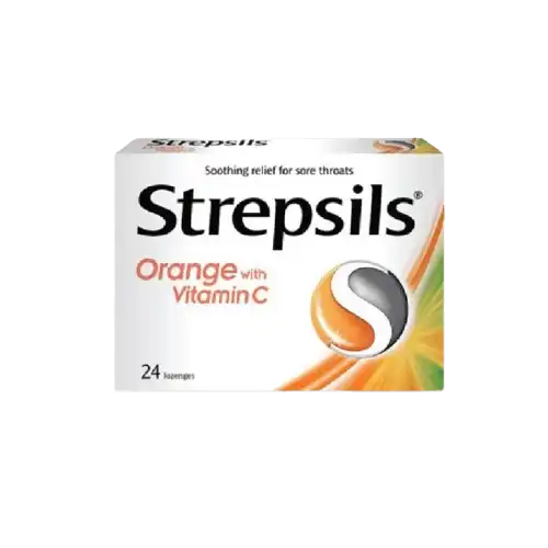 Strepsils Orange with Vitamin C Lozenges 6s