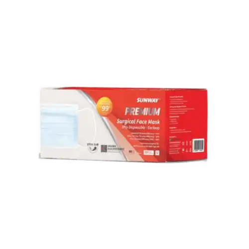 Sunway Premium Astm Iii 3 Ply Mask 50s