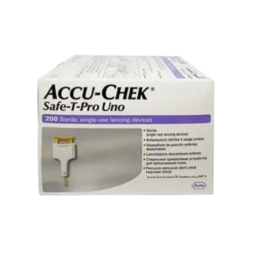 Accu-Chek Safe-T-Pro Uno Lancing Device 200s