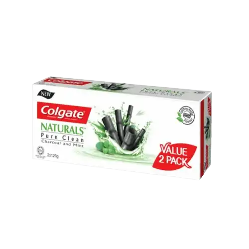 Colgate Naturals Pure Clean Charcoal And Mint Toothpaste 120g