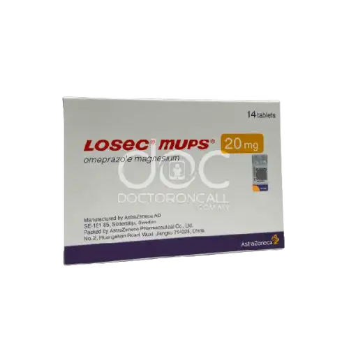 Losec Mups (Omeprazole) 20mg Tablet 14s (Box)