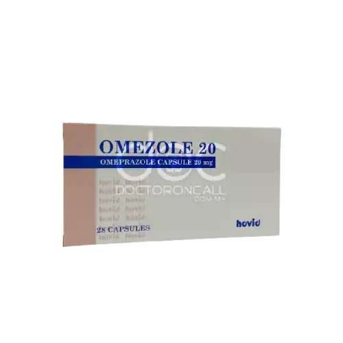 Omezole (Omeprazole) 20mg Capsule 28s (Box)