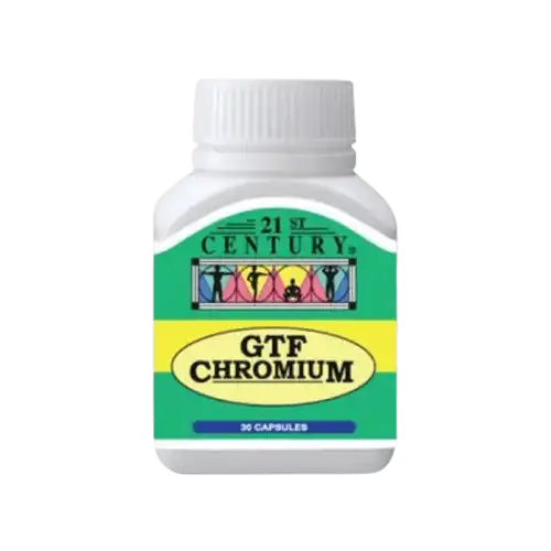 21st Century GTF Chromium 200mcg Capsule 30s