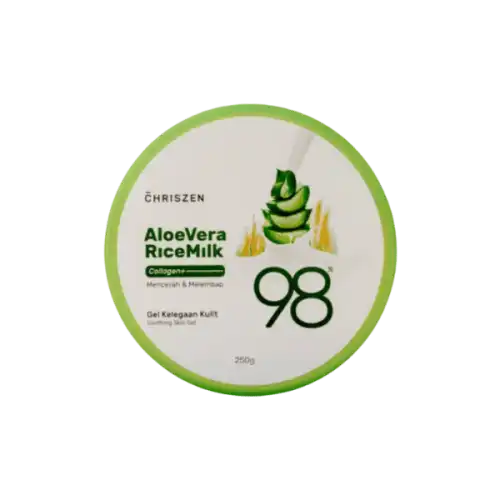 Chriszen 98 percent Aloe Vera & Rice Milk Collagen Soothing Skin Gel 250ml