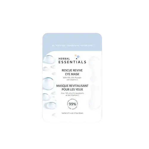 Herbal Essentials Rescue Revive Eye Mask With 10% Skin Plumper And Vitamin C 1 Sheet