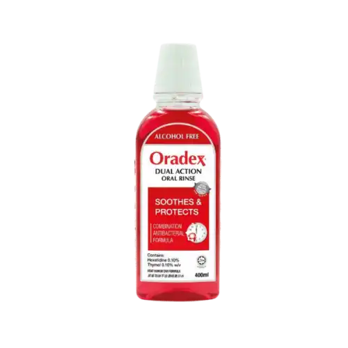 Oradex Dual Action Mouthwash 400ml