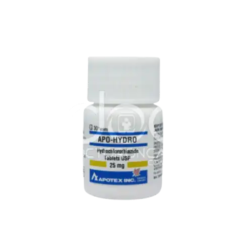 Apo-Hydro (Hydrochlorothiazide) 25mg Tablet 30s (Bottle)