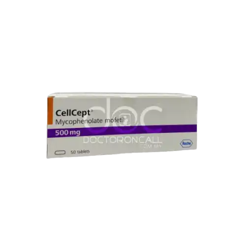 Cellcept (Mycophenolate Mofetil) 500mg Tablet 50s (Box)