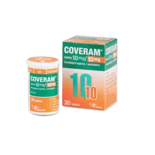 Coveram (Amlodipine + Perindopril) 10/10mg Tablet 30s (Box)