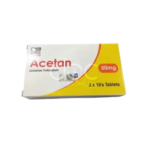Acetan (Losartan) 50mg Tablet 10s (Strip)