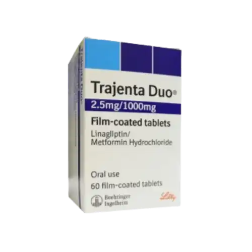 Trajenta Duo (Linagliptin + Metformin) 2.5/1000mg Tablet 60s (Box)