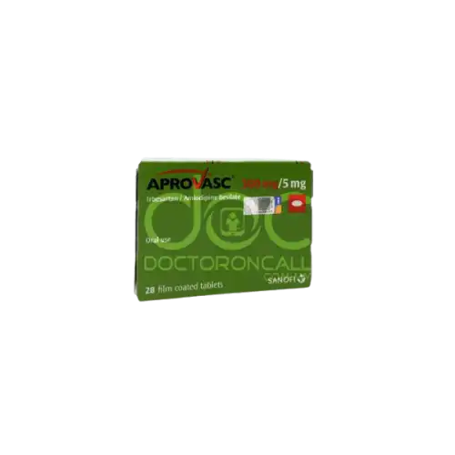 Aprovasc (Irbesartan + Amlodipine) 300/5mg Tablet 28s (Box)