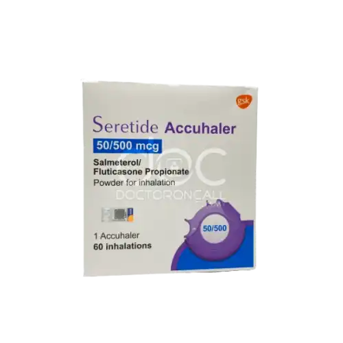 Seretide (Fluticasone + Salmeterol) 50/500mcg Accuhaler 60 Doses