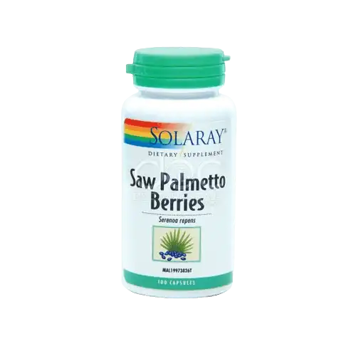 Solaray Saw Palmetto Berries Capsule 100s x2