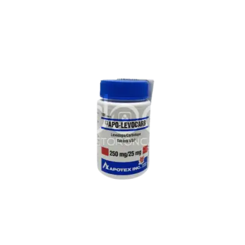 Apo-Levocarb (Carbidopa + Levodopa) 25/250mg Tablet 100s (Bottle)