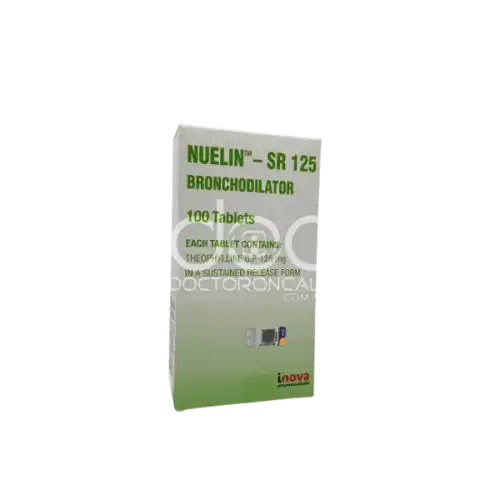 Nuelin SR (Theophylline) 125mg Tablet 20s (Strip)
