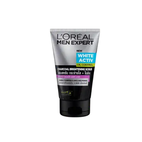 Loreal Men Expert Charcoal Scrub White Active Oil Control 100ml