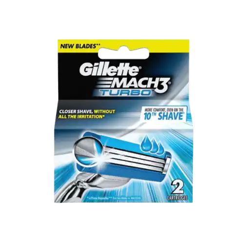 Gillette Mach 3 Turbo 2 Cartridge 2s