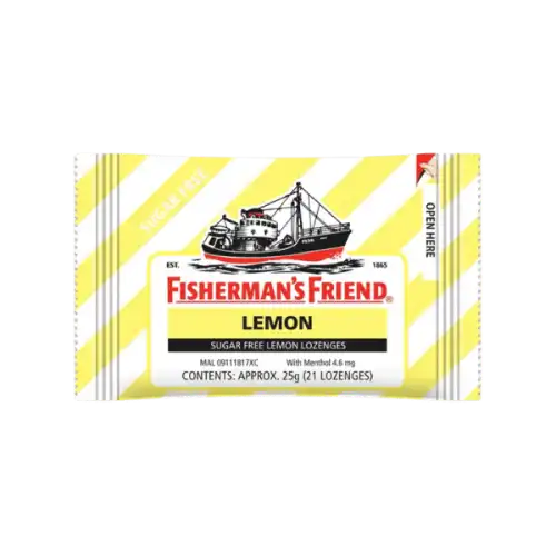 Fishermans Sugar Free Lemon Lozenges 25g