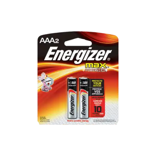 Energizer AAA Max + Power Seal Alkaline Battery 2s