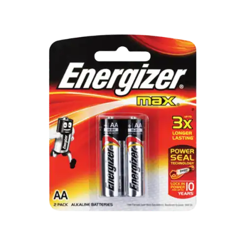 Energizer AA Max + Power Seal Alkaline Battery 2s