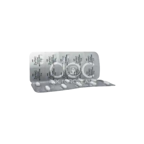 Zyrtec (Cetirizine) 10mg Tablet 10s (Strip)