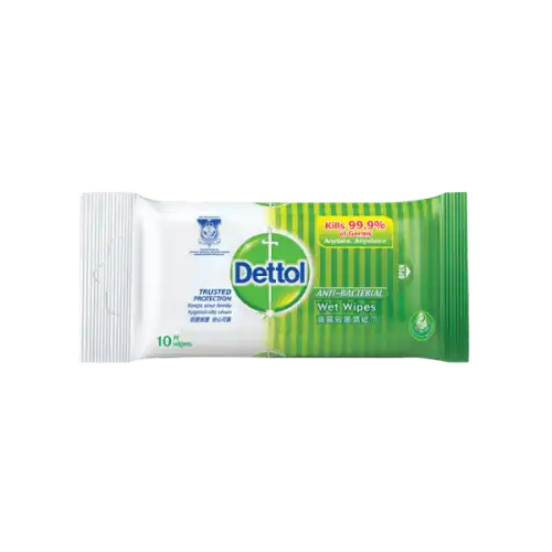 Dettol Anti-Bacterial Wet Wipes 10s