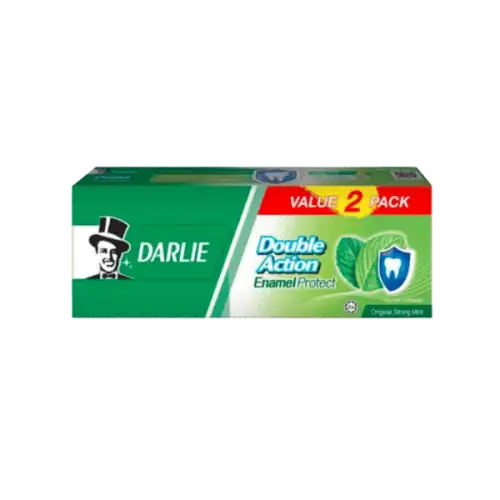 Darlie Double Action Enamel Protect Strong Mint Toothpaste 200g x2