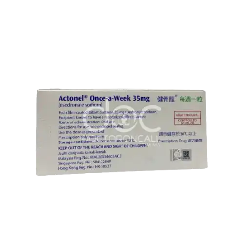 Actonel (Risedronate Sodium) 35mg Tablet 4s (Strip)