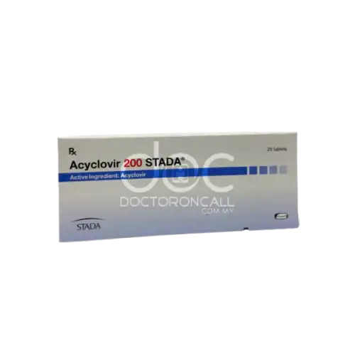 Acyclovir Stada 200mg Tablet 25s (Box)