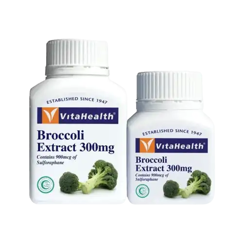 VitaHealth Broccoli Extract 300mg Capsule 60s + 30s