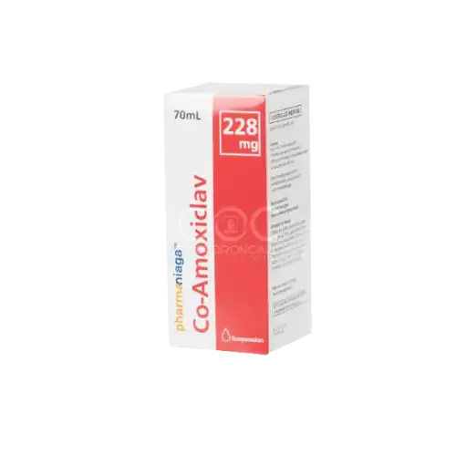 Pharmaniaga Co-Amoxiclav 228mg/5ml suspension 70ml