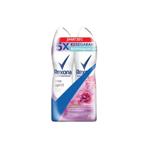 Rexona Women Spray - Free Spirit 150mlx2 (Twin Pack)